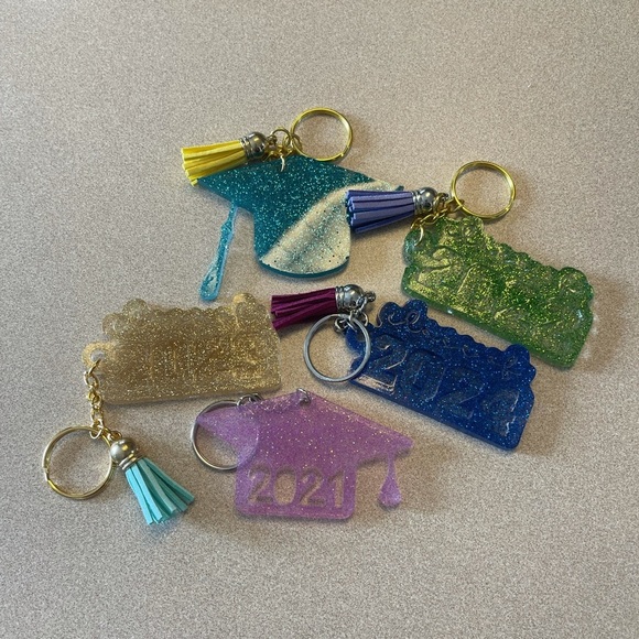 Hand Crafted Accessories - Handmade Graduation/Class of… Keychain